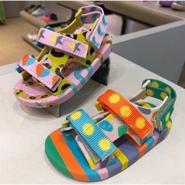 Arrival Mini Melissa Children Sandals Kids Beach Shoes Big Girl and Boy Fashion Jelly Shoes HMI083 220621