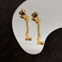 Pendant Earrings Women Gold Love Earrings Designer Jewelry Luxurys Studs Earring 925 Silver Boucle Letters Hoops With Box heanpok 22052405R