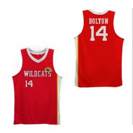Chen37 Custom Men Youth women Vintage WILDCATS Troy Bolton #14 Rare movie version basketball Jersey Size S-5XL or custom any name or number jersey