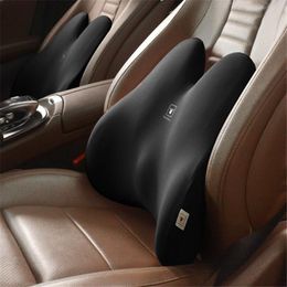 Cushion/Decorative Pillow Memory Foam Lumbar Support Backrest Cushion For Car Seat Spine Waist Universal Office Home Back Pain Relief PilloC