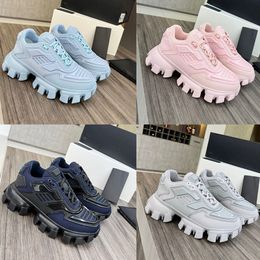 Luxus Designer Männer Frauen Plattform Schuhe Sport Turnschuhe Trainer Plattform Dicken Boden Echtes Leder Paar Modelle Größe 35-46