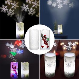 Santa Claus Snowflake Projection Christmas Light Merry Christmas Decorations for Home Xmas Gifts for Kids Navidad Natal Kerst 201027