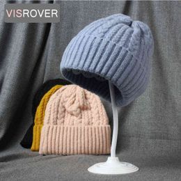 Fish rover 12 Colouring Twist Acrylic Woman Winter Hat Solid Colour Unisex Autumn Braid Hats Warm Soft Bonnet Skullies Hat Gift J220722