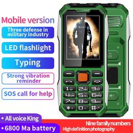 Outdoor Rugged Feature Phone Unlocked Quad Band Long Standby Non Waterproof DurableTorch SOS Help Speed Call Black List Slim Thin Size Good Signal