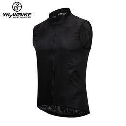 YKYWBIKE Windproof Cycling Vest Rainproof Bike Jacket Outdoor Sport QuickDry Rain Jacket Sleeveless Clothing 220614