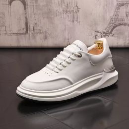 Luxury Designer Lace-up Dress Wedding Party Leather Shoes Breathable Walking Casual Sneakers Fashion Round Toe Air Cushion Business Driving Walking Loafers