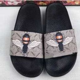 Designer-Sandalen 35–46 Luxuriöse bengalische Slide-Sandalen für Herren und Damen, Sommer-Strandsandalen für Jungen und Mädchen im Freien mit Bienen-Tiger-Aufdruck