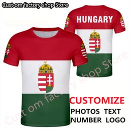 HUNGARY t shirt diy free custom made name number Men women Joker Face Fashion Loose O neck Summer Mens Clothes 220616