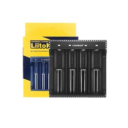 Original LiitoKala Lii-L4 Lii-L2 Battery Charger For 3.7V 1.2V Rechargeable 18650 18500 18650 26650 21700 Batteries 4 Slots