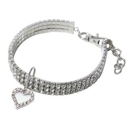 RHINESTONE PET MALZEMELERİ Köpek Kedi Yaka Kristal Köpek Chihuahua yaka Küçük Orta Büyük Köpekler Elmas Takı Accessoriesthe