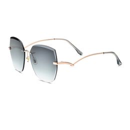 UV400 Gradient Lens Gold Frame Women Driving Sunglasses Come With Box 220506