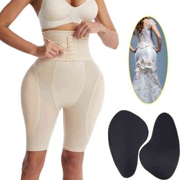 Butt Pads for Bigger Butt Hip Pads Hip Enhancer Upgraded Sponge Padded Butt Lifter Panties Shapewear Tummy Control for Women 6XL Y220411