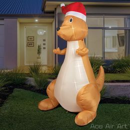 210D Oxford Durable Combatant Kangaroo Model Inflatable Kangaroo Animal For Outdoor Promotion Event Party Made By Ace Air Art