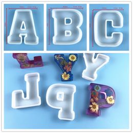 10cm A To Z Letter Silicone Moulds bet Epoxy Mould for DIY Resin Craft Birthday Party Wedding Home Decoration 220618