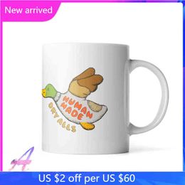 Human Made Tshirt Polar Bear Loving Flying Duck Print Couple Ceramic Mug Coffee Cup T220804