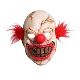 Horror Halloween Mask Latex Full Horrible-looking Clown Mask Halloween Party T200622