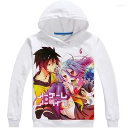 Men's Hoodies & Sweatshirts Anime No Game Life Hoodie Sora Shiro Cosplay Print Hoody Men Women Long Sleeve Fleece Coat For AutumnMen's