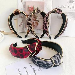 Fashion Leopard women headband girls hair sticks princess designer headbands accessories for head bands