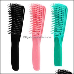 Hair Brushes Care Styling Tools Products Detangling Brush For Natural Hair Der Afro America 3A To 4C Kinky Wavy Curly Coily Wet/Dry Dro