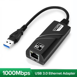 10/100/1000Mbps USB 3.0 Wired Typc C To Rj45 Lan Ethernet Adapter Network Card for PC Windows Laptop