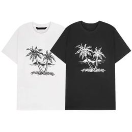 Men T Shirt coconut tree designer T-shirt fashion Mens and women Tees Top Quality Short Sleeve Top Round TShirts 22ss European size