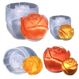 Rose Bud Resin Mold 3D Flower Silicone Casting Molds Craft Mould DIY Resin Soap Candle Wax Polymer Clay Concrete