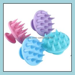 Bath Brushes Sponges Scrubbers Bathroom Accessories Home Garden Sile Shampoo Scalp Hair Masr-Shampoo Mas Comb Brush Scalp-Masr Hair-Showe