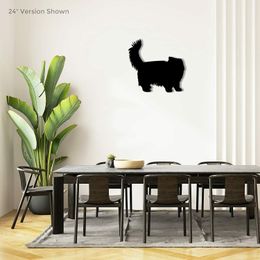 metal silhouettes Australia - Persian Cat Breed Standing Silhouette - Beautiful Home Decor Metal Art Wall Sign