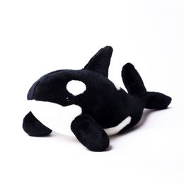 12" Lifelike Soft Orca Plush Toy Killer Whale Stuffed Animal Toys For Kids Ocean Life Toy Birthday Gifts LJ201126