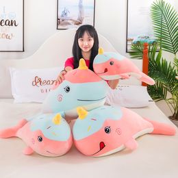 New Cone Whale Pillow Plush Toys Sleeping Doll