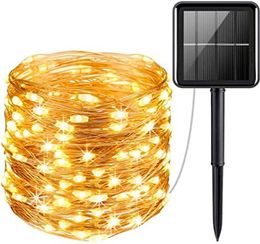 Strings Solar LED String Lights Outdoor Waterproof Copper Wire 8 Modes Fairy Light For Garden Patio Tree Party Wedding DecorationLED