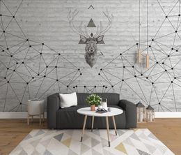 Decoraction 3D Wallpaper creative Mural Living Room Bedroom Sofa TV Background High-end Material HD pattern printing effect papel pintado de pared wall stickers