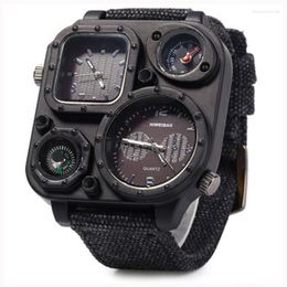 Waterproof Men Wrist Watch Relogio Masculino Men's Multi-time Zone Personalised Dial Sports Denim With Quartz Watches Wristwatches