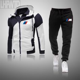 2020 Two Pieces Set Tracksuit Men s hoodie Sets Sportswear Thick Hoodie Pants Sport Suits Casual Sweatshirt And Sweatpants LJ201126