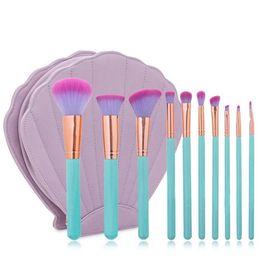 Zouyesan Shells 10 Professional Makeup Brush Brushes For Artists Tools Health & Beauty Wholesale W220420