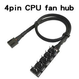 5 pin connector Australia - Computer Cables & Connectors HUB 4-pin PWM 40cm Motherboard Temperature Control CPU Radiator Casing 1 To 4 5 Fan Connector Chassis Transfer