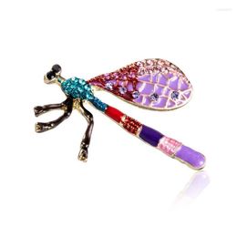 Pins Brooches Fashionable Temperament Color Dragonfly Brooch Wild Lady Insect Clothing Accessories Roya22