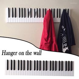 Hangers & Racks Piano Wooden Coat Keys Wall Mounted Hook Hanger Decoration Hat Storage Rack Wood Shelf MOUN777