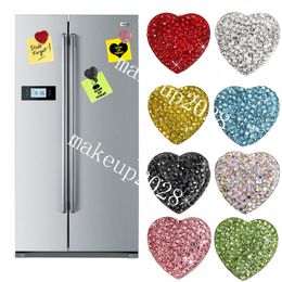 Diamond Fridge Magnet Creative Heart Magnetic Stickers Home Decor Sticker 9 Colours