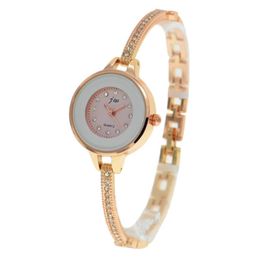 Wristwatches 100pcs/lot Jw-8137L Fashion Lady Bracelet Watch Wrap Quartz Elegance Roman Style Alloy For Wholesale WatchWristwatches