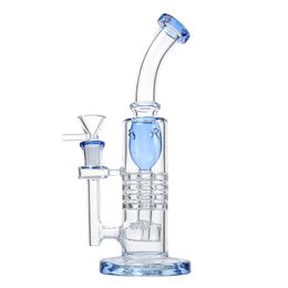 Torus Hookahs Inverted Showerhead Oil Dab Rig Water Glass Bong Barrel Perc Thick Rigs Bongs Ratchet Perc With Bowl YQ02