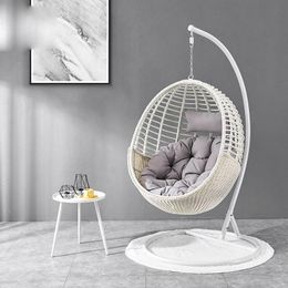 Camp Furniture Selling Hanging Chair Indoor Double Egg Swing Rattan ChairCamp