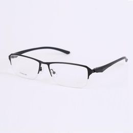 Fashion Sunglasses Frames Men's Eyeglasses Optical Eye Glasses Frame For Men Myopia Prescription Half Metal Spectacles EyewearFashion