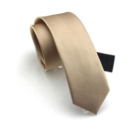 Bow Ties High Quality 2022 Designers Brands Fashion Business Casual 6cm Slim For Men Necktie Solid Colour Golden With Gift BoxBow