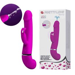 -Diseñador de exportación en línea de fábrica New Brand Sex Toys Pretty Love de 12 velocidades Spray Spray para mujeres vibrantes Vibrator Vagina Clitoris Anus Massager