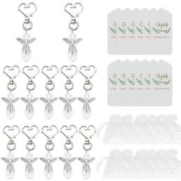 Hooks & Rails Baby Shower Favours Angel Keychains Plus Organza Bags Thank You Card Tags Guest Return Gift Bridal ShowerHooks HooksHooks