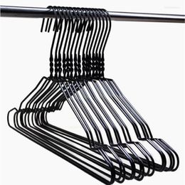 Hangers & Racks 10pcs/lot 41.5cm Anti-skid Iron Coat Hanger Clothing Rack Trackless