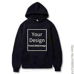 Customised Hoodie Personalised Student Casual Custom Printed Text Diy Xs-3xl