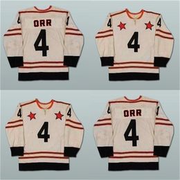 Chen37 C26 Nik1 rare Cheap Mens 4 Bobby Orr All Star Ice Hockey Jerseys Stitched Sewn NEW Embroidery Stitched Ice Hockey Jerseys Accept Mix Order