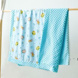 Baby Minky Blankets Toddler Nap Blanket Cartoon Newborn Stroller Sleep Cover Infant Bedding Quilt Swaddling Wrap